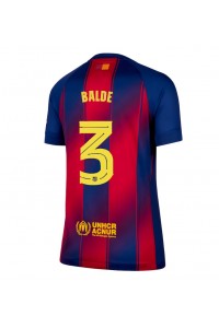 Fotbalové Dres Barcelona Alejandro Balde #3 Dámské Domácí Oblečení 2025-26 Krátký Rukáv